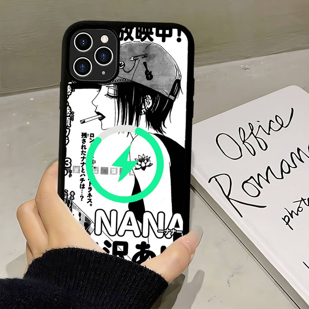 Comics Oosaki Nana Hot Japan For Magsafe Magnetic Phone Case Wireless PC+TPU For IPhone 11 12 13 14 15 16 17 Pro Max Plus