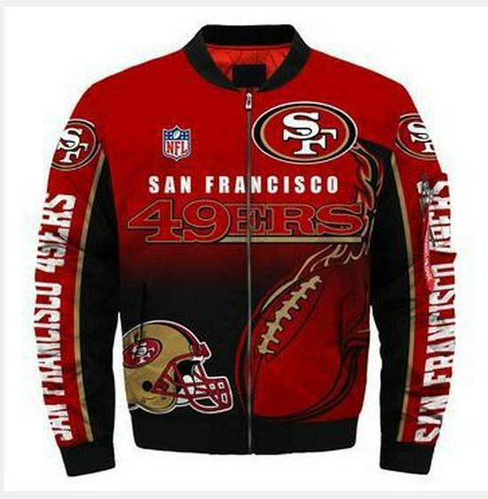 NFL Team Herren 3D Digitaldruck Reißverschlussjacke - Europäischer & Amerikanischer Stil Oberbekleidung XL black