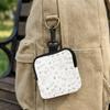 Large Capacity Cute Cat Print Portable Coin Purse Faux Leather Waterproof Mini Earphone Case with Key Ring Multifunctional