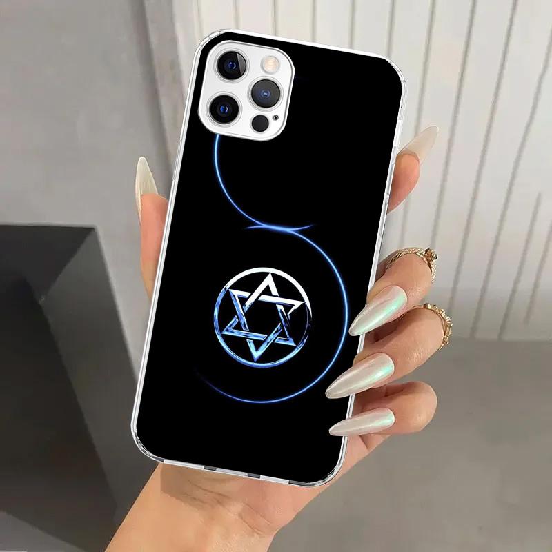 David Jewish Star Symbol Phone Case for Iphone 17 Air 16 15 Plus 14 13 Mini 12 11 Pro Max 16E 7 8 SE 2020 Soft Funda Print Shell