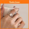 Trendy Geometric Open Adjustable Ring For Women Featuring Charming Star Motif