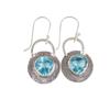 Sky Blue Topaz Gemstone 925 Sterling Silver Jewelry Handmade Earrings 1.30" EE-63-2