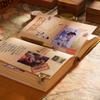 Handmade European Style Cowhide Sketchbook - Retro Traveler Diary Notebook (Thick Bound)