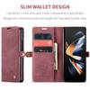 Anti -Scratch Vintage Leather Phone Bag Case For Samsung Galaxy Z Fold4 5g Fold 4 Zfold4 Card Slot Full Protection Cover Coque