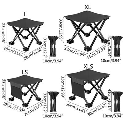 Portable Folding Camping Chair Outdoors Chair Collapsible Stool Hiking Train Travel Fishing Chair Tools