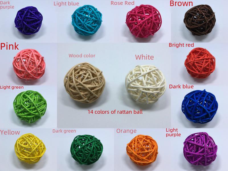 5cm Rattan Ball Light String for Decorative Kindergarten Environment