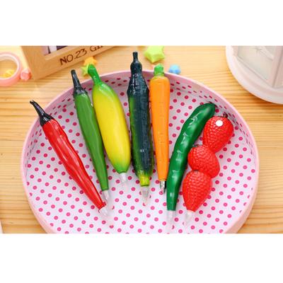1Pcs Premium Fruit-Shaped Ballpoint Pen Cartoon Gel Ink Smooth Writing Non-Skid Comfort Grip for Kids Students Office School