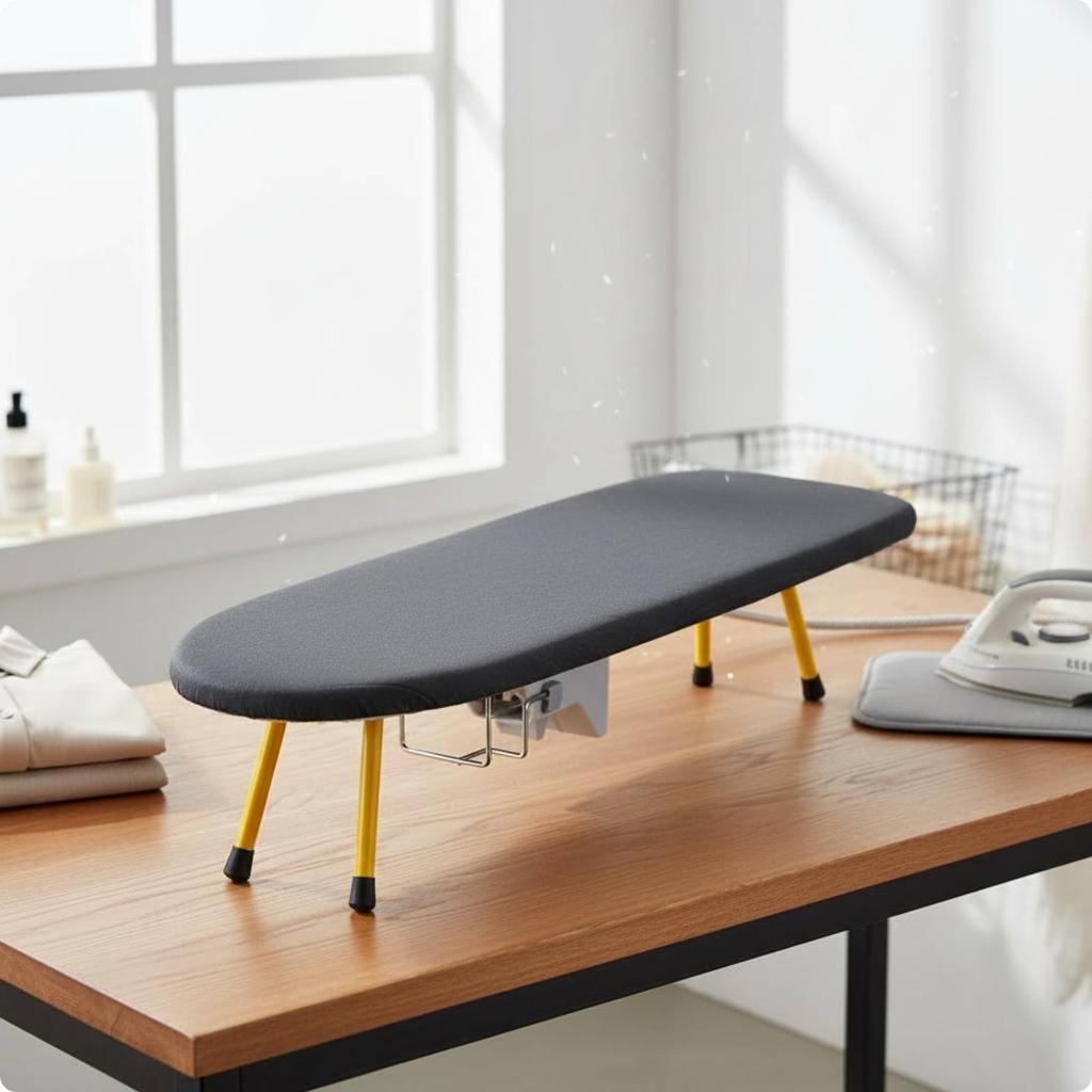 Folding Ironing Board Foldable Tabletop Ironing Board Laundry Item Storage Rack Home Goods Reinforced