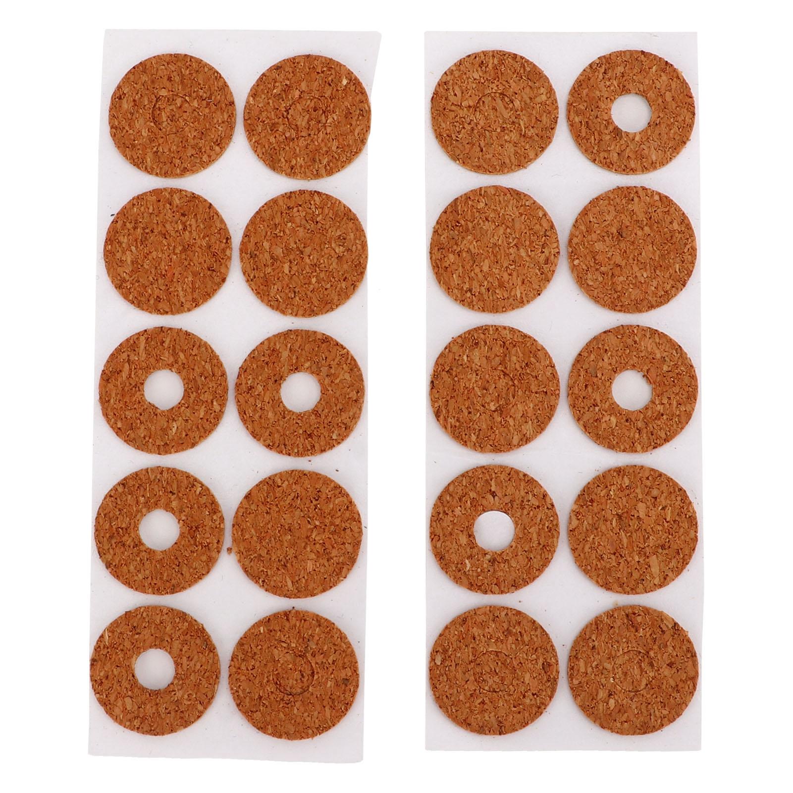 

20 шт., пробковая прокладка Grip Cork Sweat Proof, устойчивая к поту, нескользящая, ультратонкая, 5 шт., 0,71 мм, гитарный медиатор