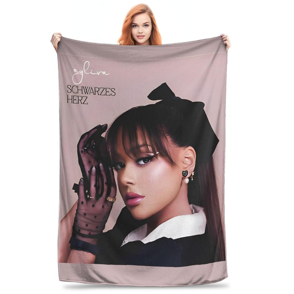 Ayliva Pop Singer Music Blanket  Flannel Novelty Breathable Throw Blankets for Home Restaurant Summer,