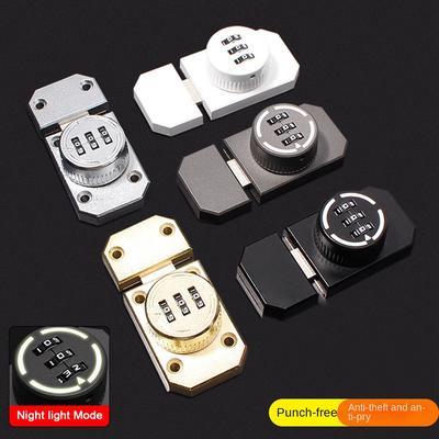 New Zinc Alloy Cabinet Password Locks Luminous Home Security Combination Coded Lock 3 Digit Coded Hardware Coded Lock Cabinet