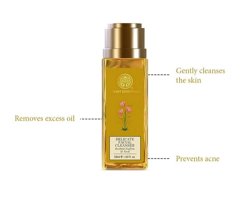 Forest Essentials Delikater Gesichtsreiniger mit Kaschmir-Safran & Neem 50ml