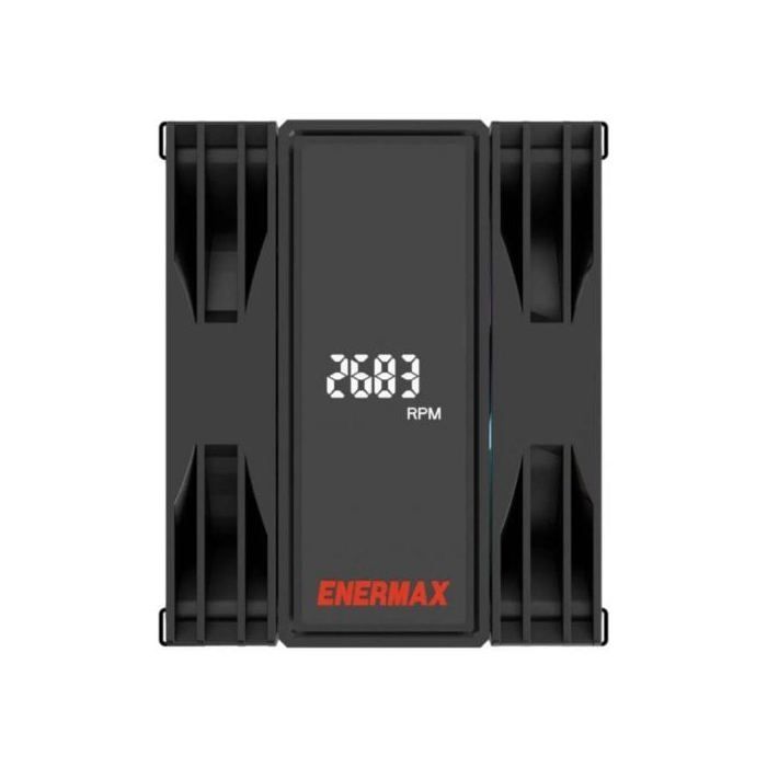 Radiateur - enermax - ets-t41d-argb - 2 ventilateurs pwm argb - affichage numérique - tdp 220w+
