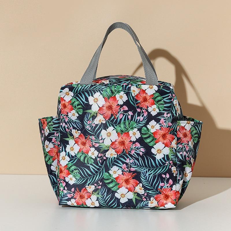 Portable Zipper Thermal Lunch Bags Insulated Freezer Bag Waterproof Large Capacity Cooler Lunch Box Outdoor Camping Picnic Bag