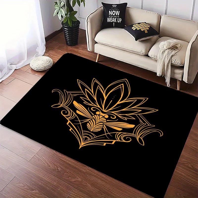 Ancient Egypt Egyptian God Egyptian Cat Anubis Carpet for Living Room Bedroom Sofa Doormat Floor Tapete Anti-slip Decor Alfombra