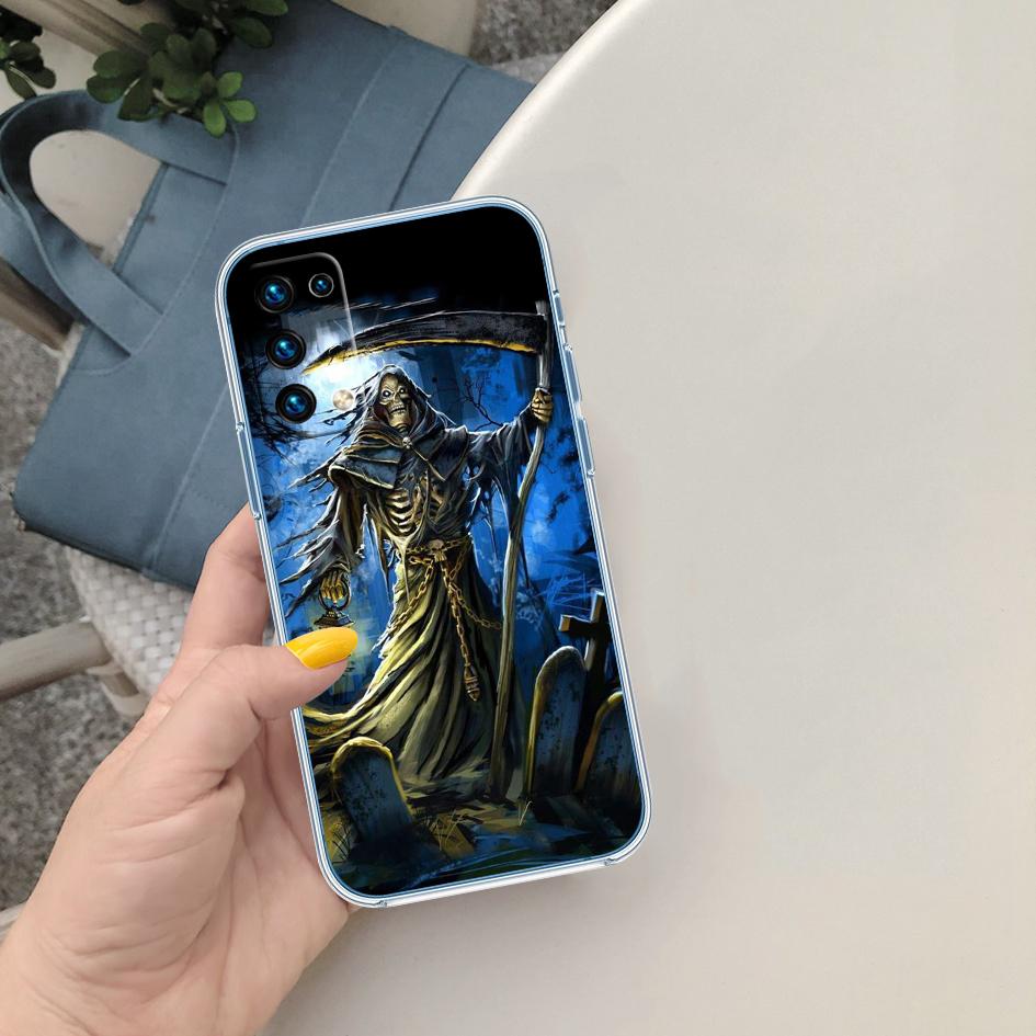 CJ63 Grim Reaper Skeleton Skull Phone Case for Motorola Moto Edge 20 30 40 50 S30 Fusion Ultra Pro Neo Lite + G200 G23