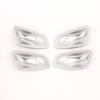 ABS Silver Style Inner Door Handle Bowl Cover Trim For BMW E90 2005-2012