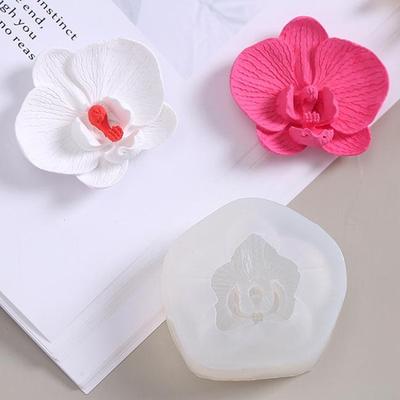 Stampo in Silicone a Forma di Orchidea Falena Stampo per Fondente Torta Sapone Fiore per Cupcake Gelatina Candela Caramelle Cioccolato per Artigianato Fai da Te Decorazione Strumento da Forno Stampi