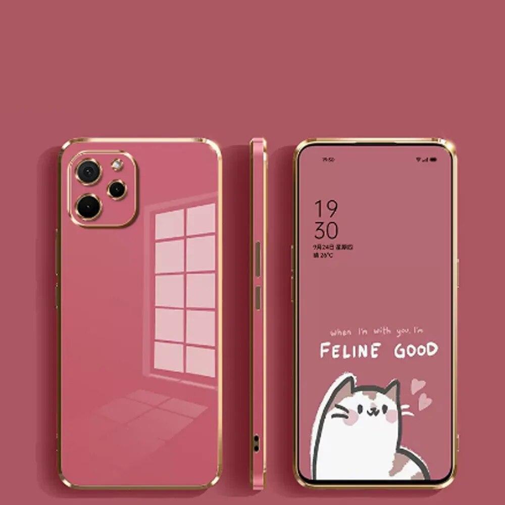 Huawei Nova Y61 uchun g'ilof Huawei nova Y90 Nova Y70 NOVA Y70 Plus nova y60 uchun telefon g'ilofi Konfetga o'xshash zarbaga chidamli qopqoq elektroplatali 6D