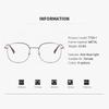 Automatic Po-sensitive Anti-blue Light Small Round Frame Nearsighted Glasses 7759