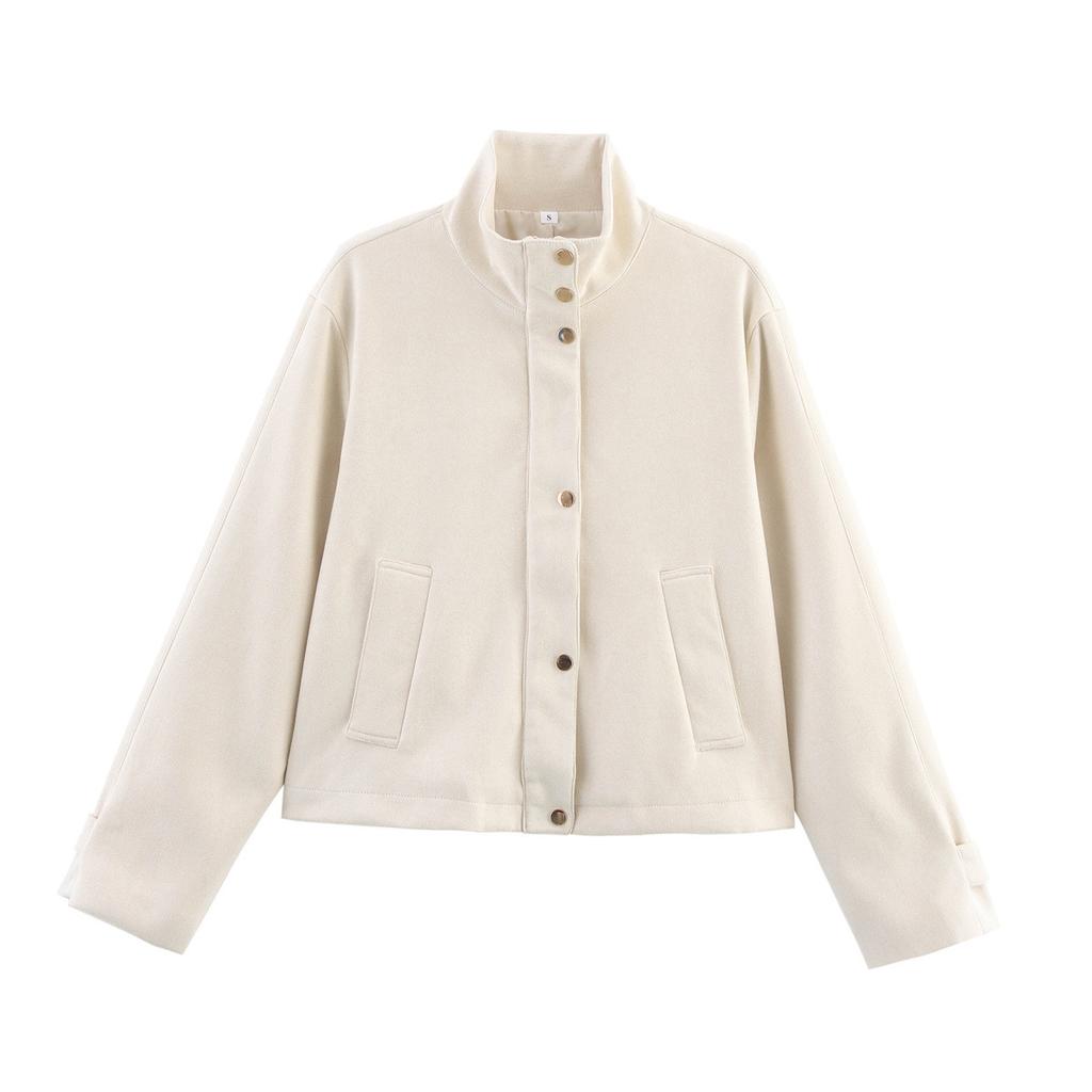 European and American style new women's fashionable casual versatile classic two-color suede jacket