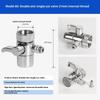 Adaptador de grifo Divisor de fregadero de cocina Válvula desviadora Conector de grifo de agua Para inodoro Ducha Baño Cocina