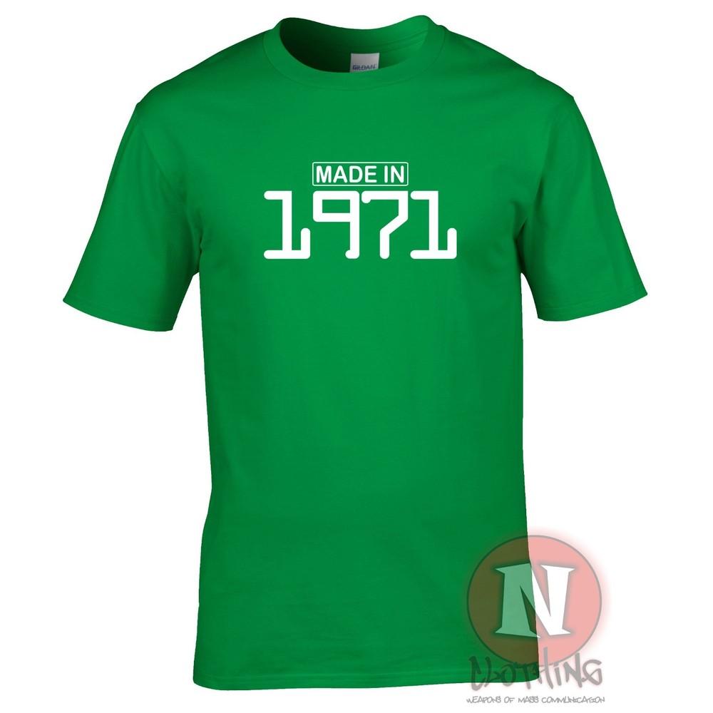 Made In 1971 TShirt Birthday Celebration Funny Party Present Gift Teeshirt