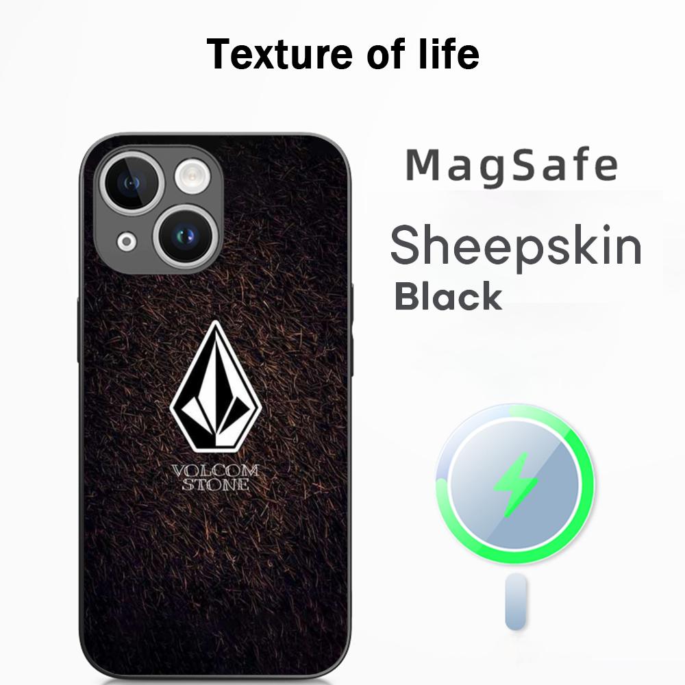 

Стильный модный V-vol-coms модный логотип Чехол для телефона Для iPhone 17 16 15 14 13 12 Plus Pro Max Высококачественный Роскошный Magsafe Овечья кожа iPhone 16 Plus