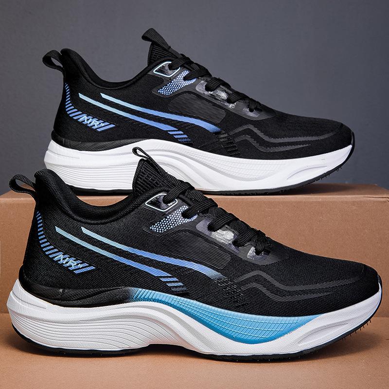 Spring and Autumn new soft-soled lightweight and breathable casual sports shoes thick-soled shock-absorbing, non-slip and wear-resistant running shoes