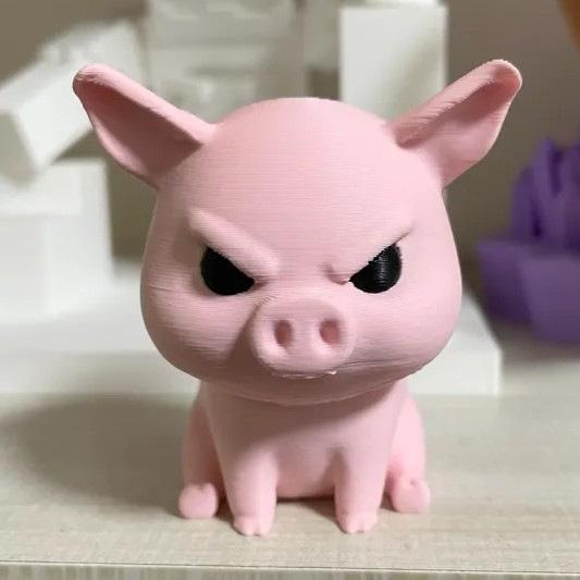 

New Raging Pigs Angry Pigs 3D Printed Toy Desktop Resin Ornament