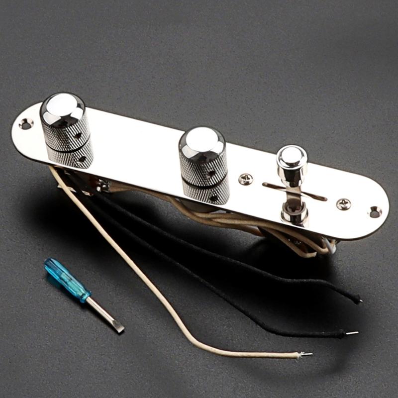 3 Way Guitar Control Plate Assembly Wired Loaded Prewired Guitar Switch Control Plate Musical Instrument Accessories