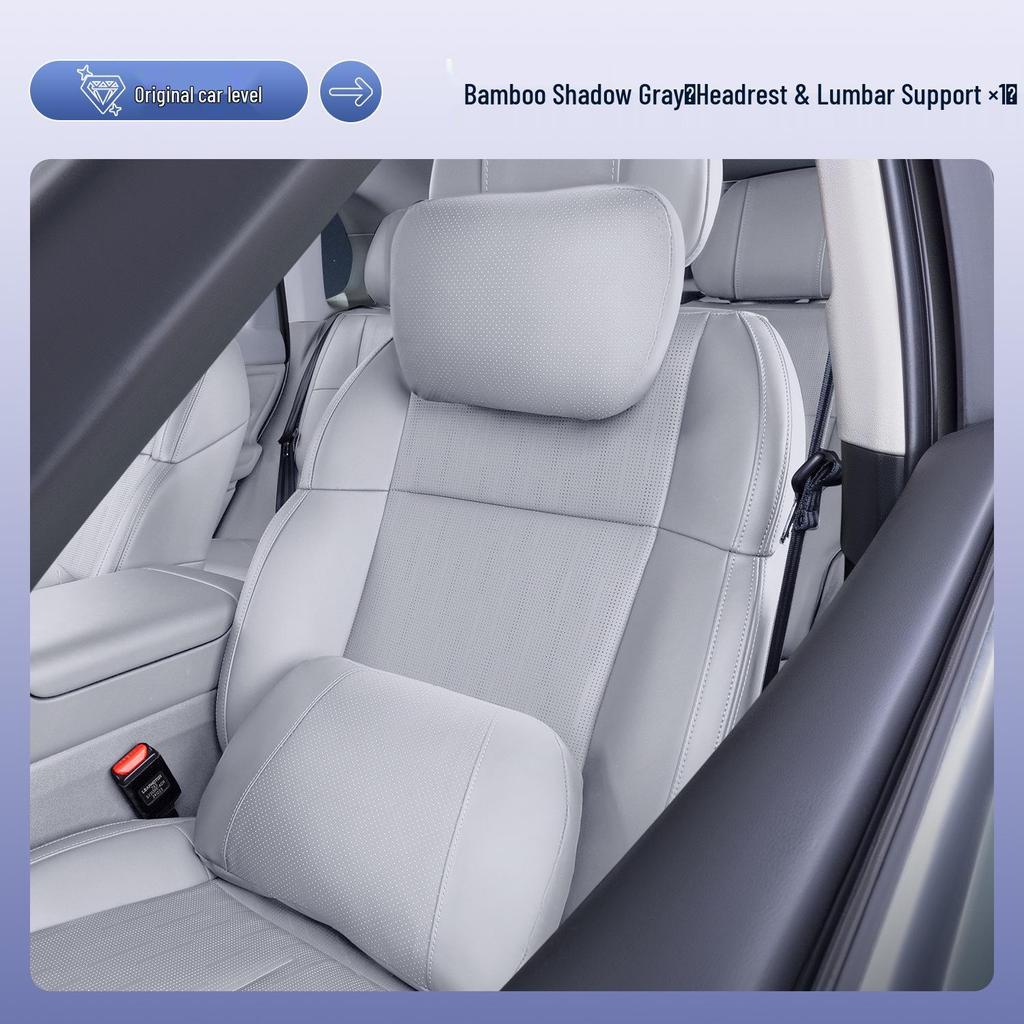 Leapmotor B10 Headrest & Lumbar Support Cushion - Neck Protector & Car Decorative Accessory.