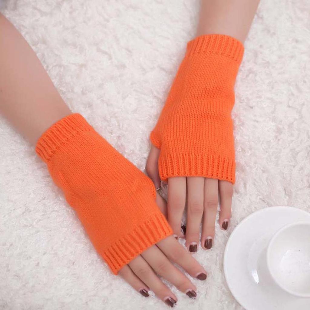 2020Fingerless Gloves Mitten Girl Women Soft Arm Warm Knitted Winter Warm Keep Gloves Mittens for Women Cold Weather Women Mittens