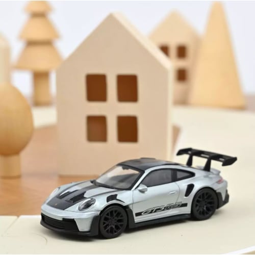 Norev 1/43 Scale Porsche 911 992 GT3 RS 2022 Silver/Black NOREV 911 GT3 RS Jet-Car Diecast Car