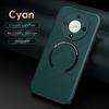 For Honor X9B Fine Hole PU Cow Pattern Leather Outer Magnetic Ring Soft Edge Anti-Drop Anti-Fingerprint Phone Case