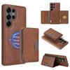 Geteilte Magnetische Kabellose Lade Leder Geldbörse Karten Handyhülle für Samsung Galaxy S25 Edge S24 FE S23 Plus S22 Ultra S21 Hülle