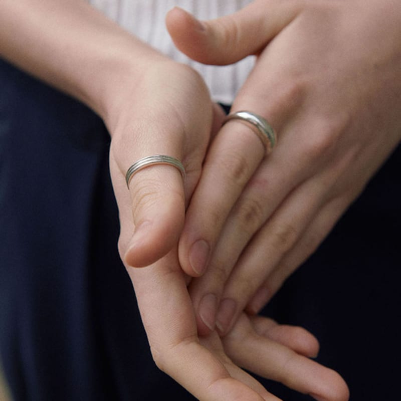 green [925 silver] Five.silver.204 / strong ring