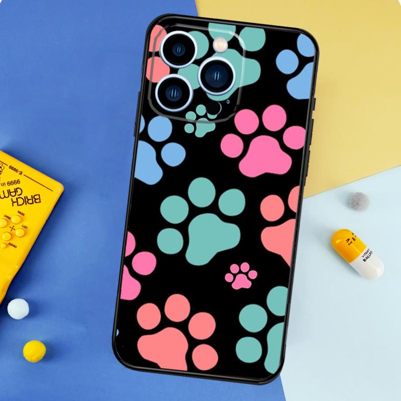 Cat Dog Paws Phone Case For iPhone 17 16 15 14 13 11 12 Pro Max mini 15 16 Plus 16e 17 Air Bumper Cover