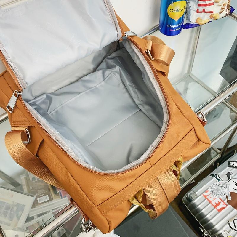 School bag 2025 new lightweight waterproof mommy bag solid color large capacity going out portable backpack versatile backpack