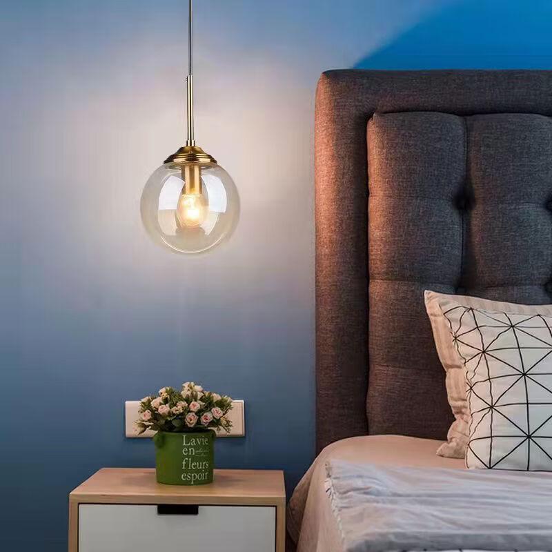 Nordic Round Glass Ball Pendant Light