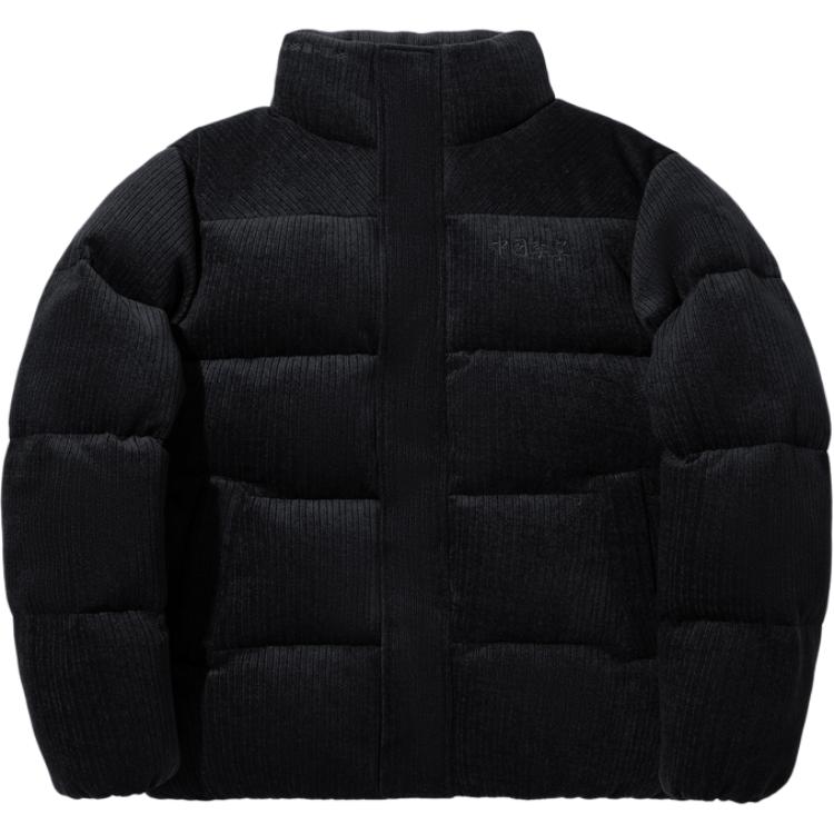 

Li Ning Однотонная куртка-пуховик свободного кроя с воротником-стойкой на молнии, унисекс, верхняя одежда, черная AYMU695-1 XL