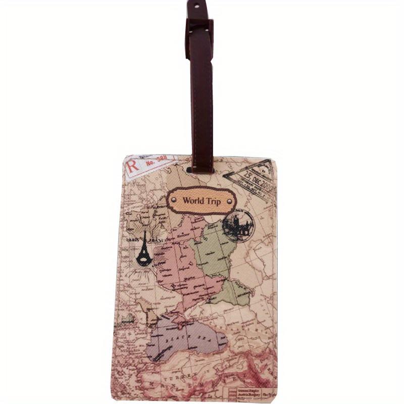 

Креативная карта мира Высококачественная багажная бирка Дорожные аксессуары ПУ чемодан ID держатель адреса багажная посадочная бирка портативная этикетка