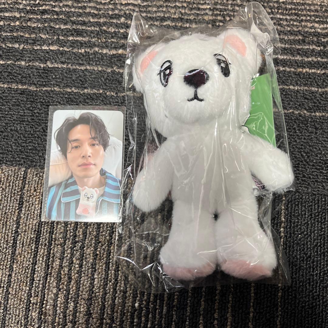 

[USED] White plush mascot with keychain