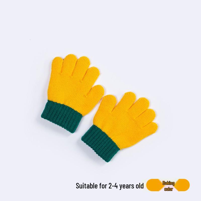 Winter Warmth: Cute Knitted Wool Gloves for Baby Boys & Girls