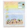 Sunstar Bungu Letter Set Atsumare Dobutsu No Mori Green Windowed Envelope Sealing Stickers Writing Paper Stationery
