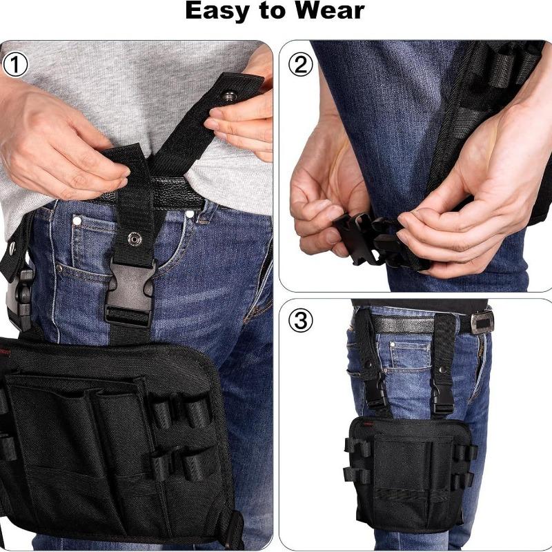 1Pc Work Belt Tool Bag Belt for Leg Tool Organizer Pouch Tactical Waist Bag Waist Tools Holder for Maintenance Worker Carpenter