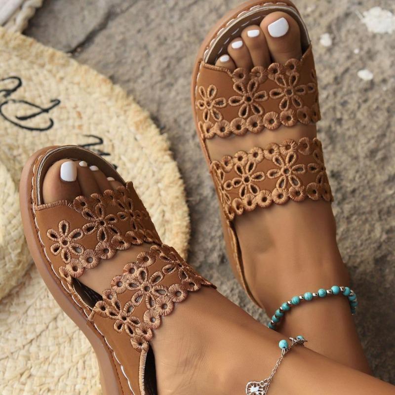 Women's Sandals, Flower Hollow Out, Casual and Comfortable Shoes, Non Slip Sole