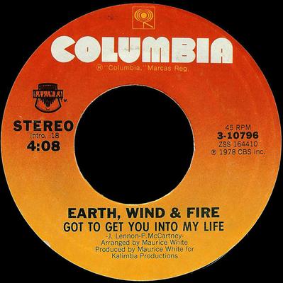 7inch Record EARTH, WIND & FIRE - Got To Get You Into My Life 310796 Columbia 1978 US Soul/Funk Used