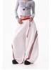 Women's Hip Hop Color Block Striped Sweatpants - Double Waistband, Baggy Fit for Spring/Autumn