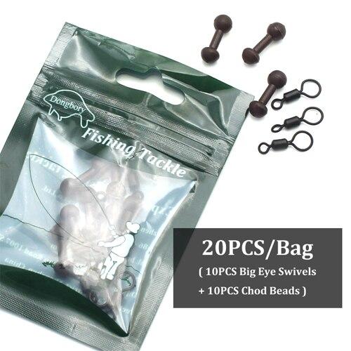 

20 шт. аксессуары для рыбалки на карпа, вертолетные снасти, бусины для чод, бусины Heli для рыбалки, быстрая смена, вертлюжки с большими глазами для фидерной рыбалки